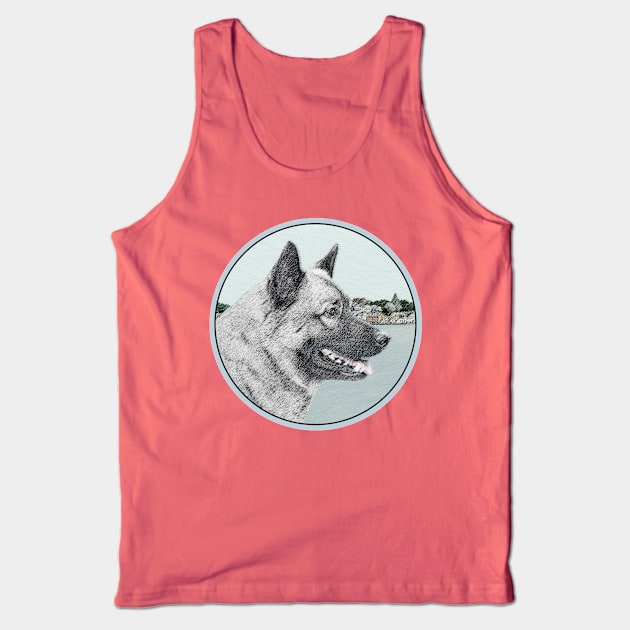 Norwegian Elkhound Tank Top by Alpen Designs